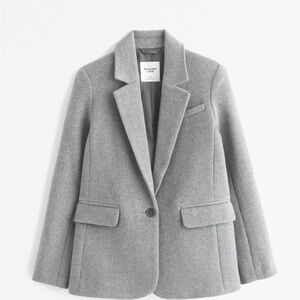 Abercrombie & Fitch Light Gray Blazer